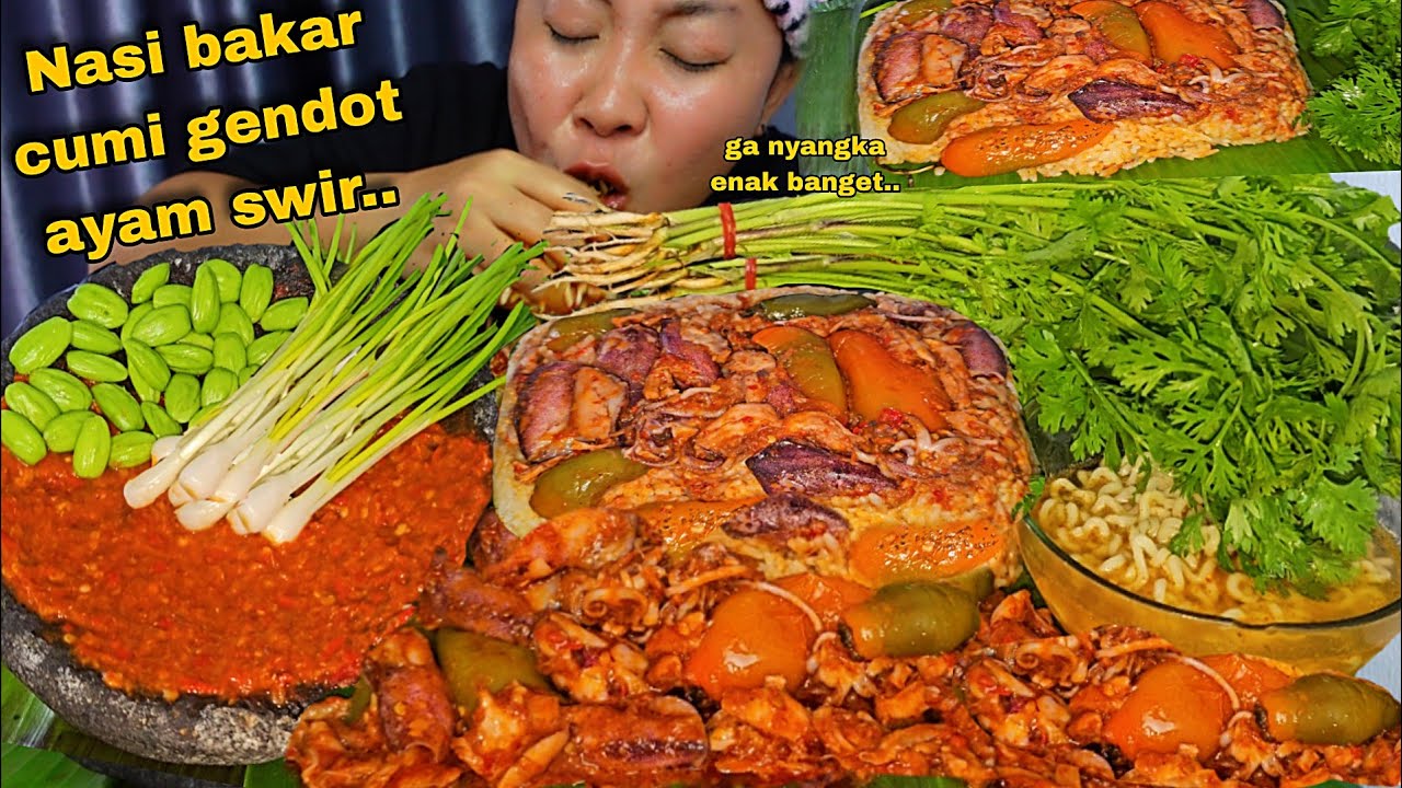 GA NYANGKA ENAK BANGET 😱‼️NASI BAKAR CUMI CABE GENDOT AYAM SWIR🤤