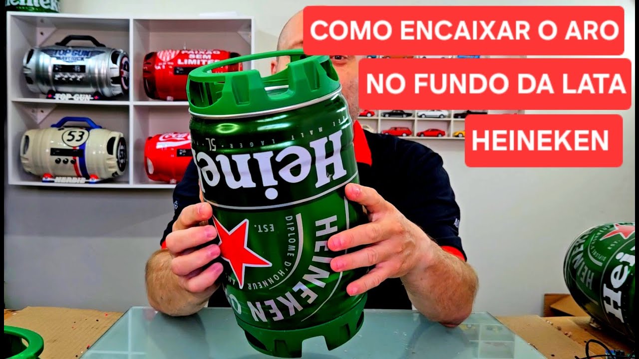 COMO ENCAIXAR O ARO NO FUNDO DA LATA HEINEKEN