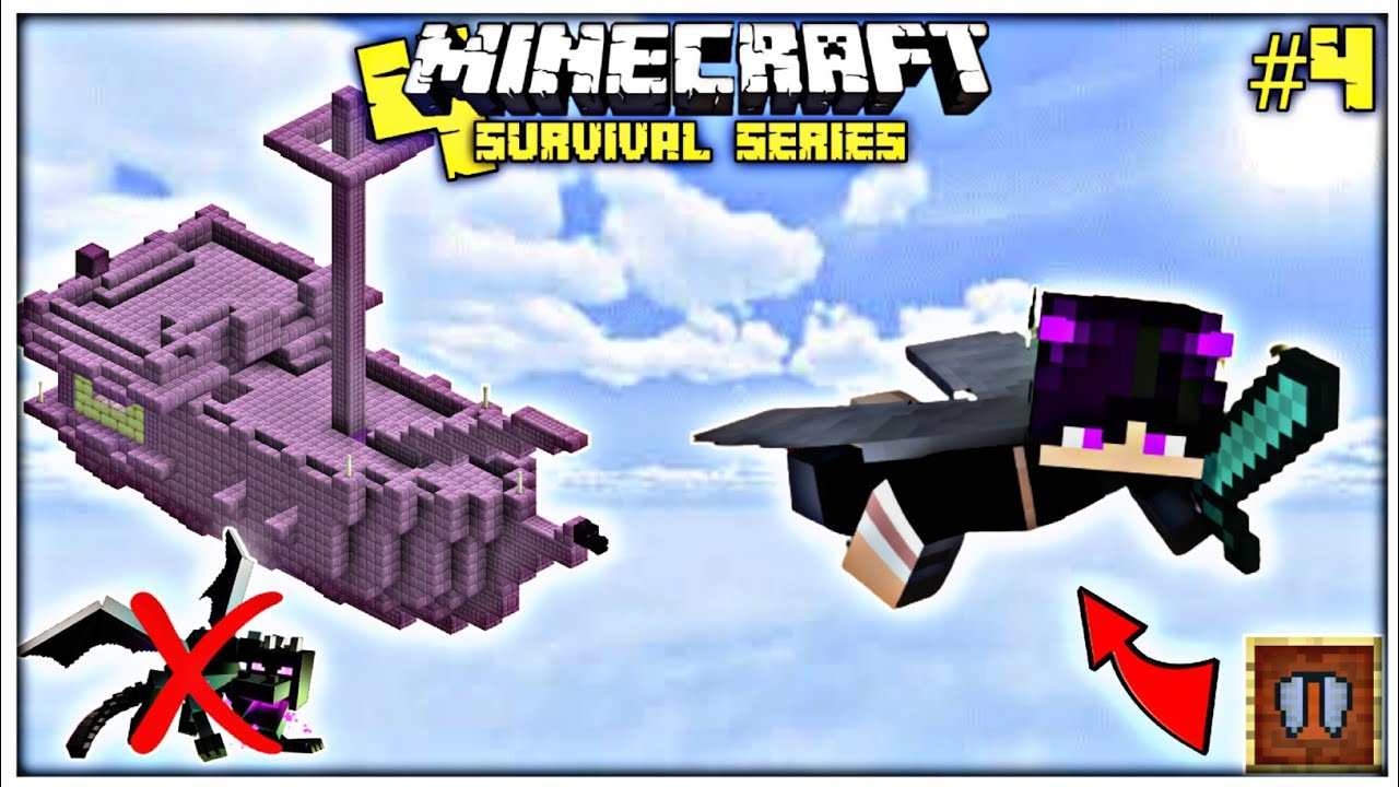 I Found The Elytra In Minecraft Survival Series Without Killing Ender Dragon (#4)