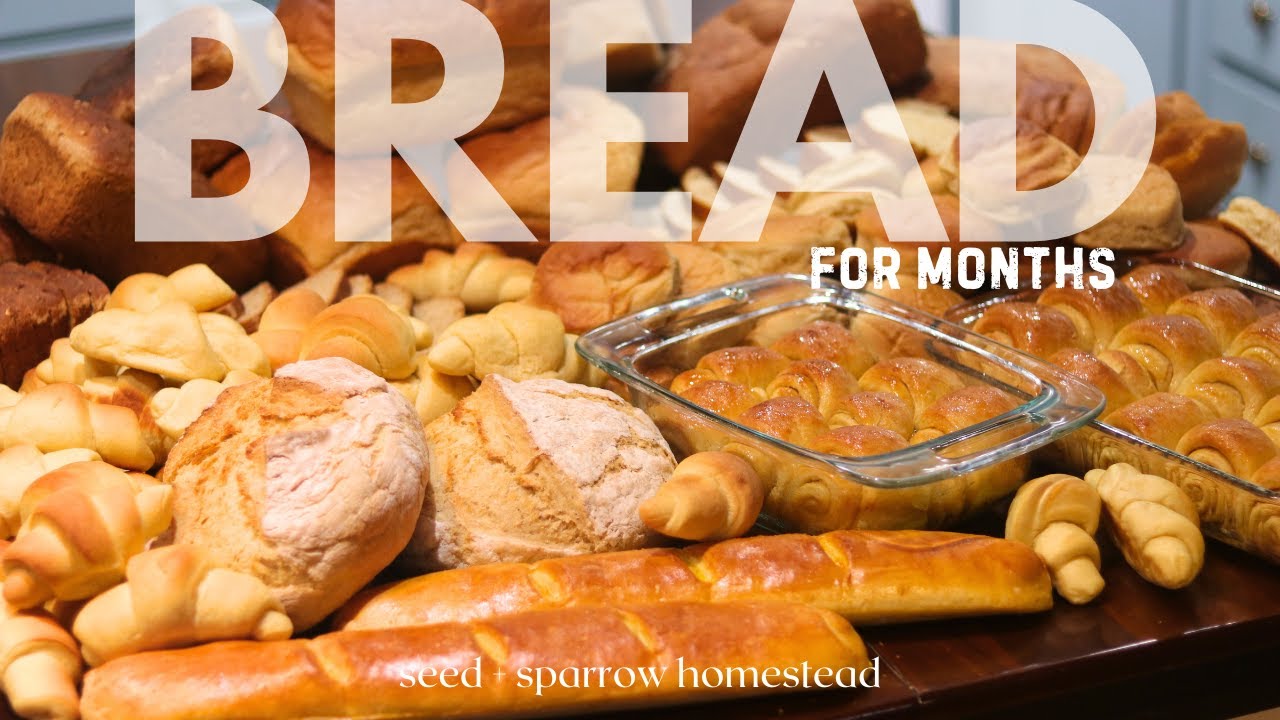 Filling the Freezer with Homemade BREAD for MONTHS of Eating!