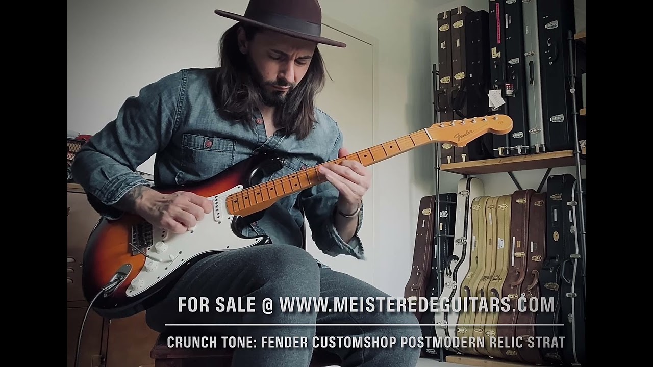 For sale @ www.MEISTEREDEGUITARS.com - Crunch tone: Fender Customshop JRN Relic postmodern Strat