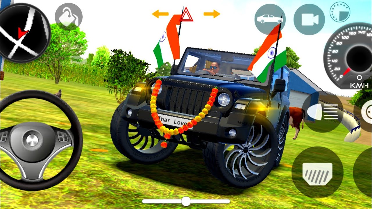 Modified Mahindra Black 🖤 Thar😎 | Indian Cars Game |(Gadi Wala Game)Car Game Android Gameplay #2026