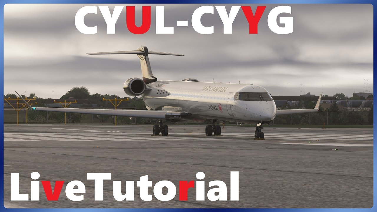 Real CRJ Pilot | MSFS | Aerosoft CRJ9 CYUL-CYYG | Live Tutorial  #crj #vatsim #live  #msfs2024 #msfs