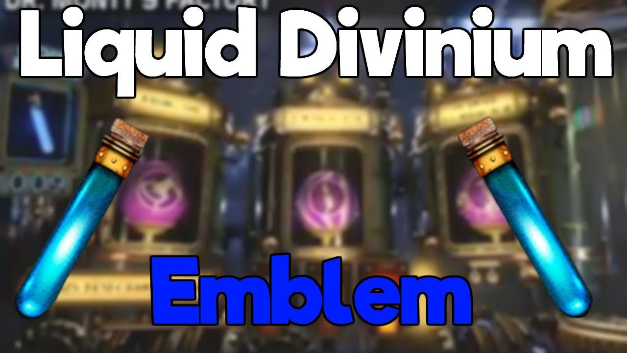 How To Make A Liquid Divinium Emblem