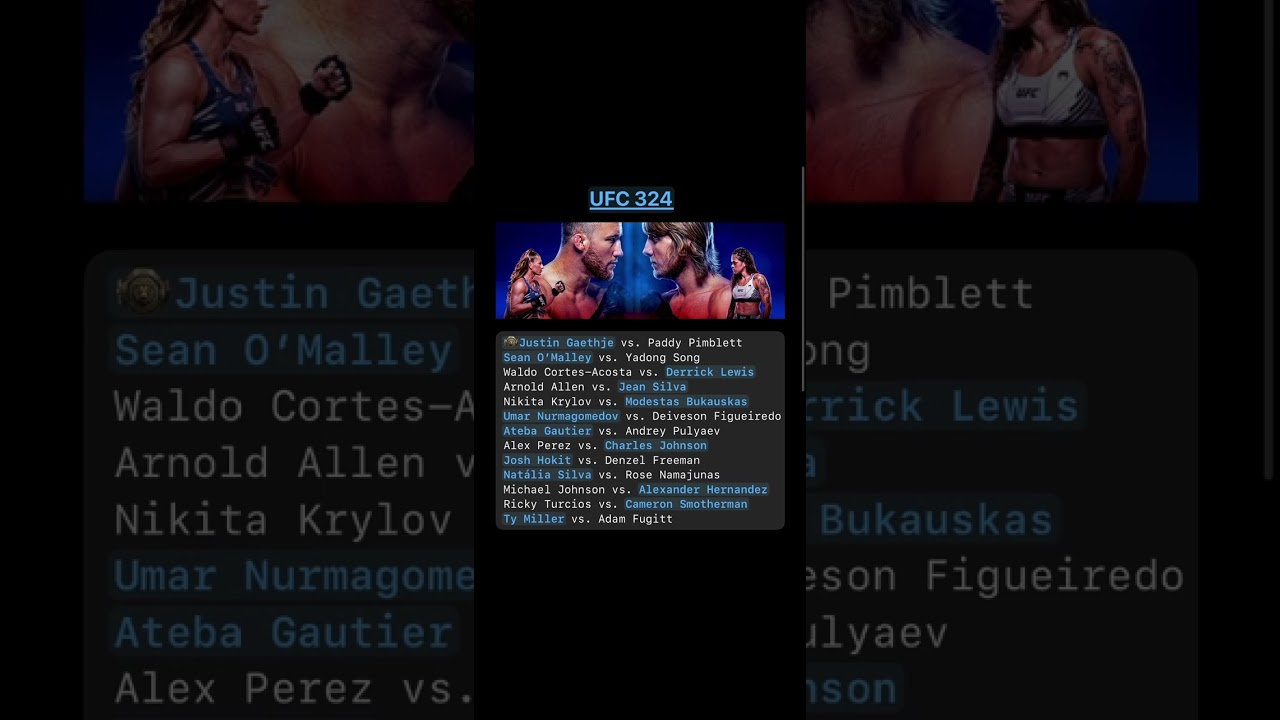 UFC 324 