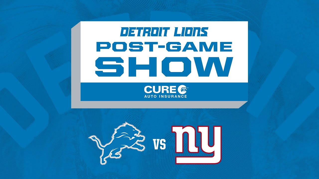 Lions vs. Giants Week 12 | Detroit Lions Live CURE Auto Insurance Postgame Show
