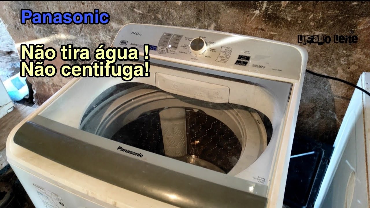 lavadora Panasonic não tira a gua e não centrífuga trocando a bomba de dreno