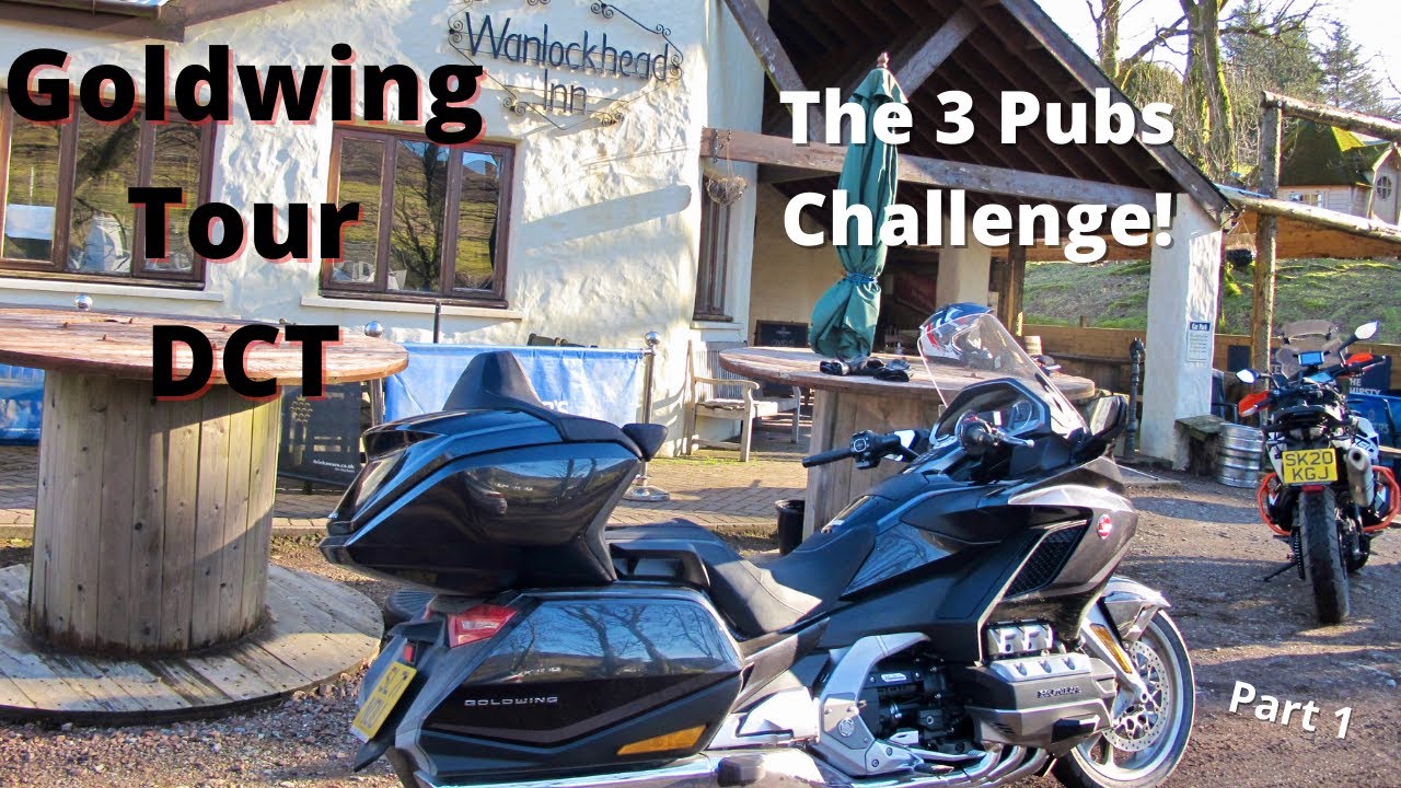 Goldwing Tour DCT. The 3 Pubs Challenge. To the Wanlockhead Inn, the highest pub in Scotland.