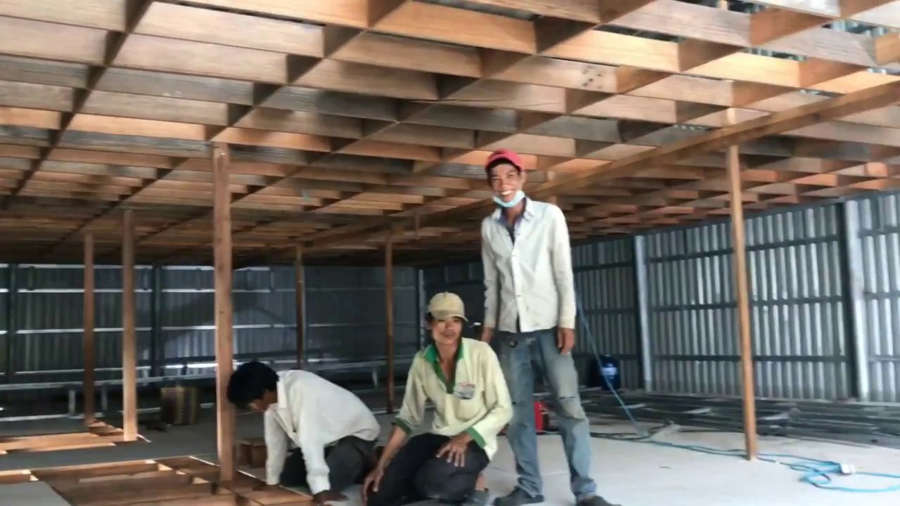 Nhà Tiền Chế Nuôi yến kết hợp lót bê tông nhẹ tại lình huỳnh kiên giang