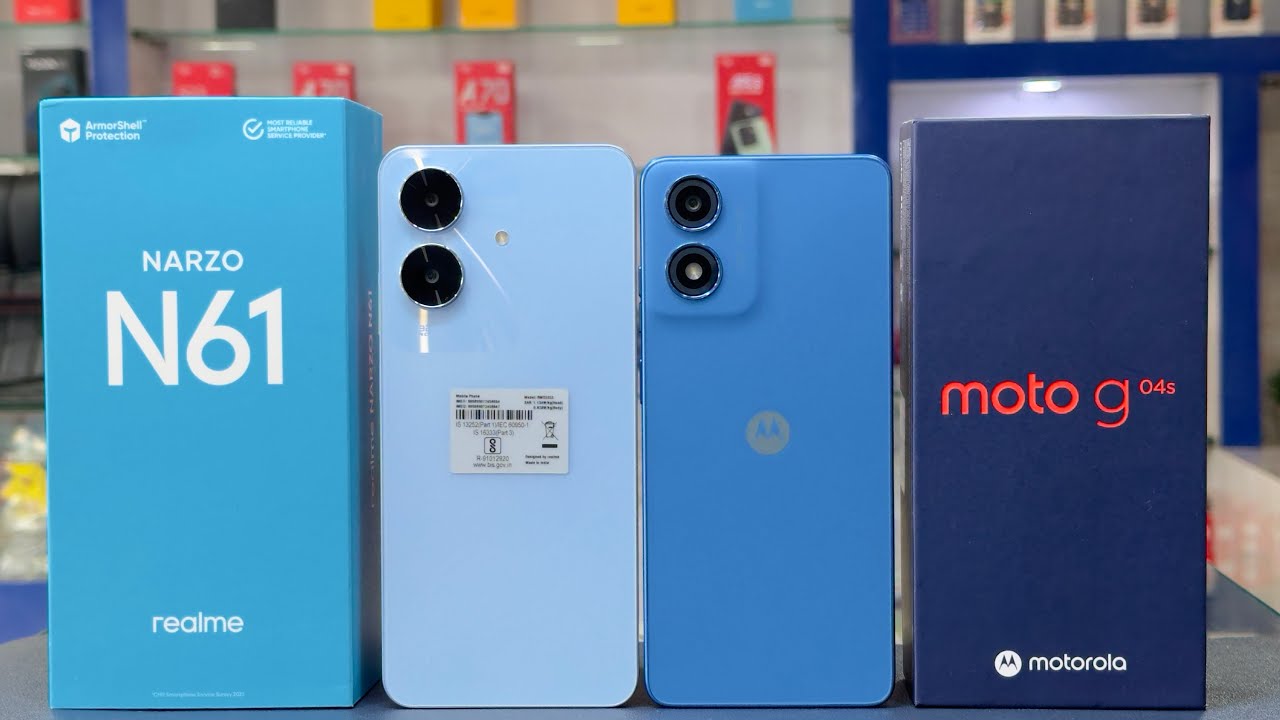 Realme Narzo N61 vs Moto G04s Unboxing & Comparison! Detailed Specs