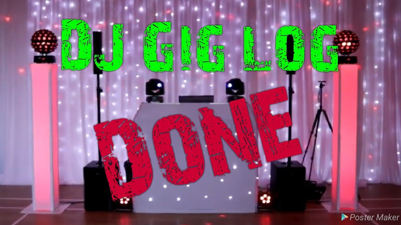 DJ Gig log...Done! A full on mad wedding reception, 20 minute set up time time