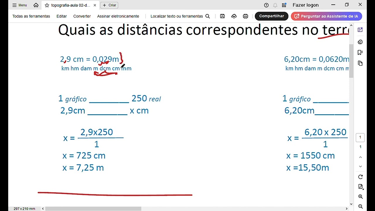 topografia # 4_distâncias em cartas topográficas 1