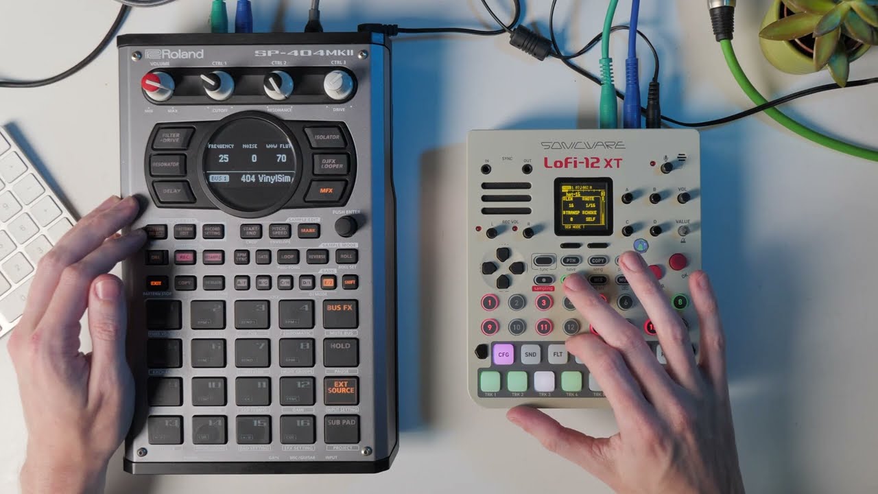 Создание бита на LOFI12-XT с использованием сэмпла флейты DOPE