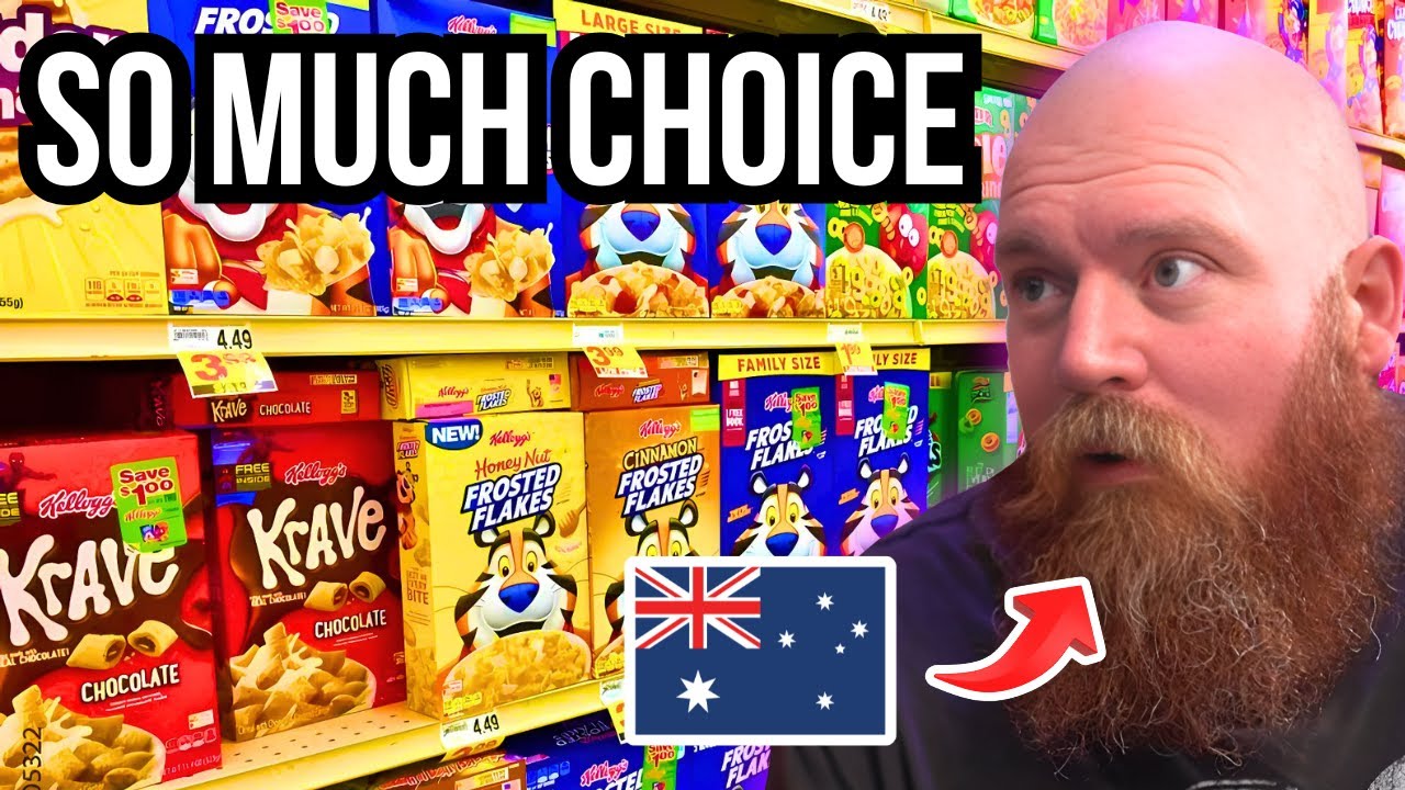 Australian Reacts to Grocery Shopping in the USA 🇺🇸🇦🇺