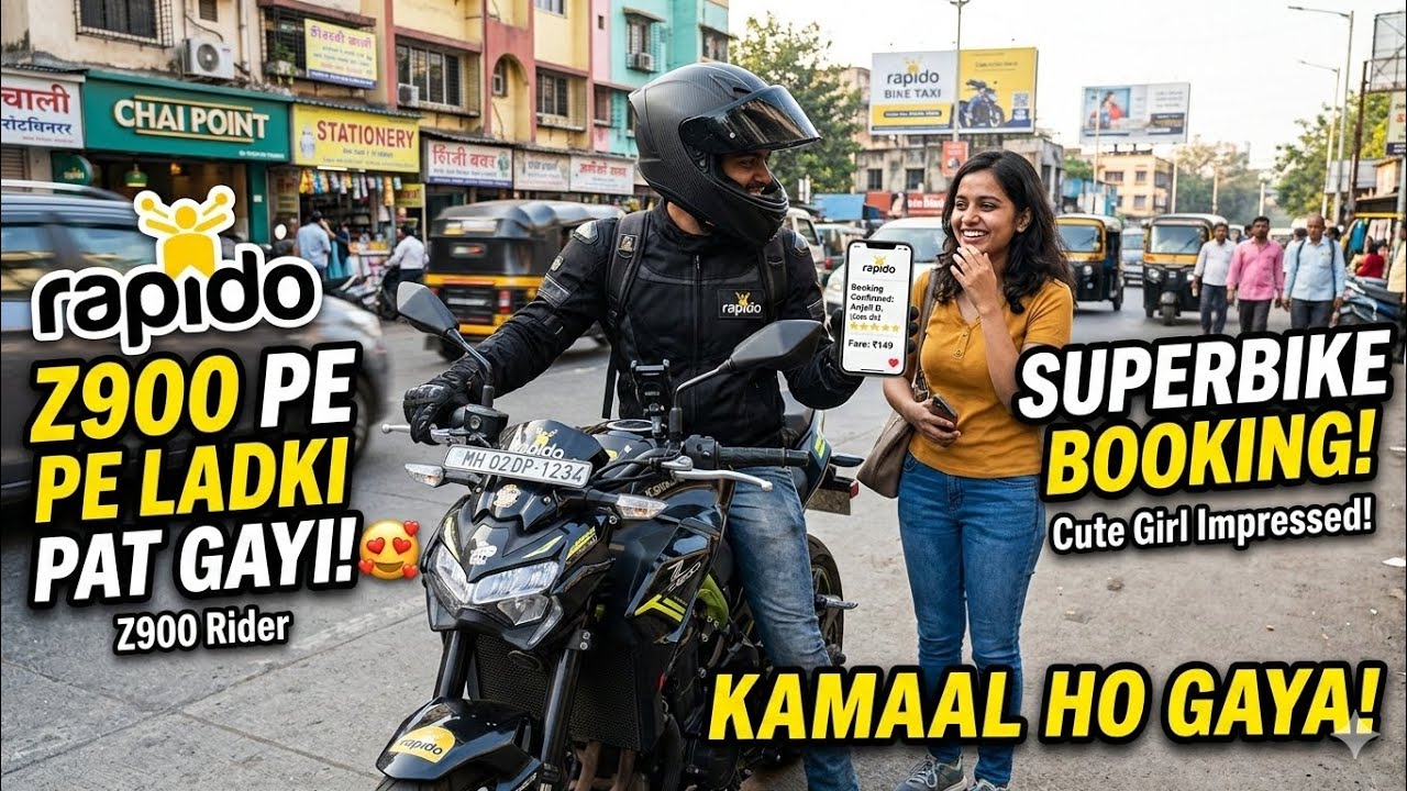 Super Bike par Rapido (She impressed😍)