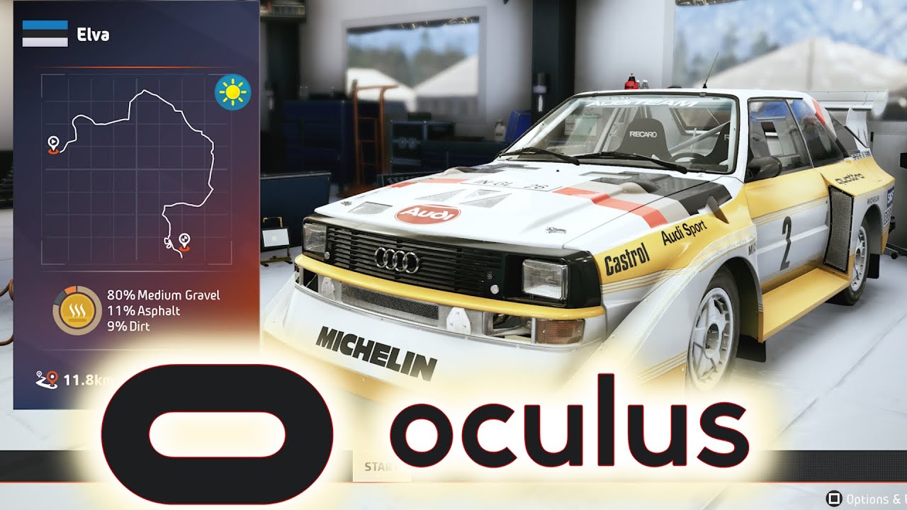 EA Sports WRC🏁VR Beta Oculus Rift - Audi Sport quattro S1 - Rally Estonia [[4K Full Graphics]]