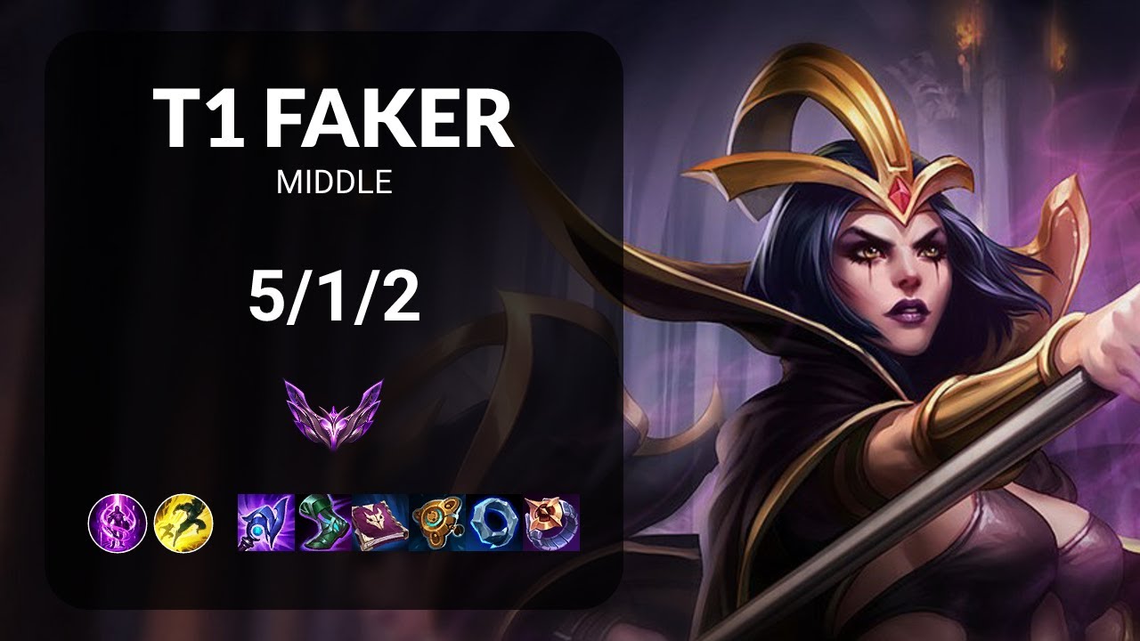 T1 Faker LeBlanc vs Twisted Fate MIDDLE - KR  Patch 13.24