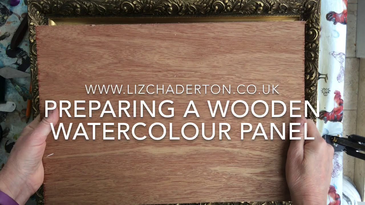 How to paint watercolour on wood