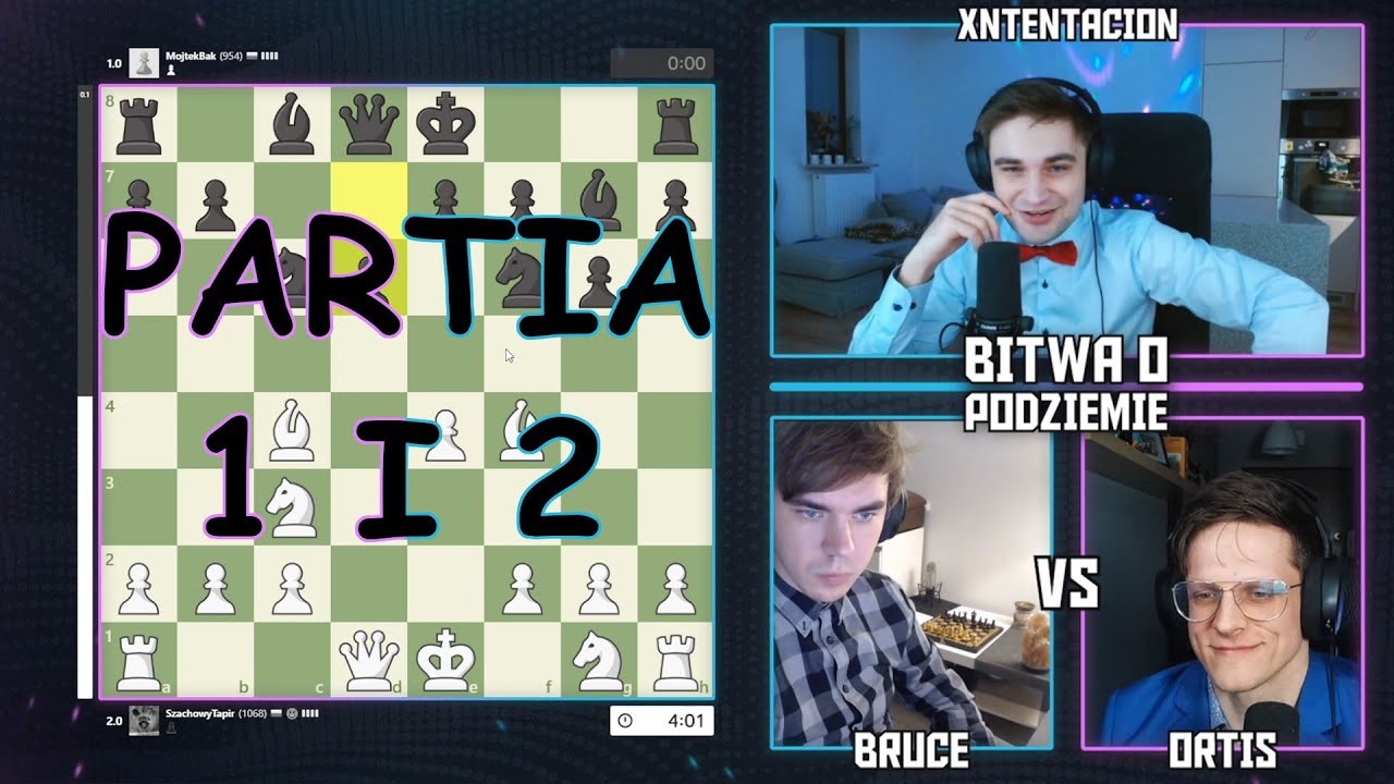 Ortis VS RandomBruce (partia 1 i 2) /Bitwa o szachowe podziemie
