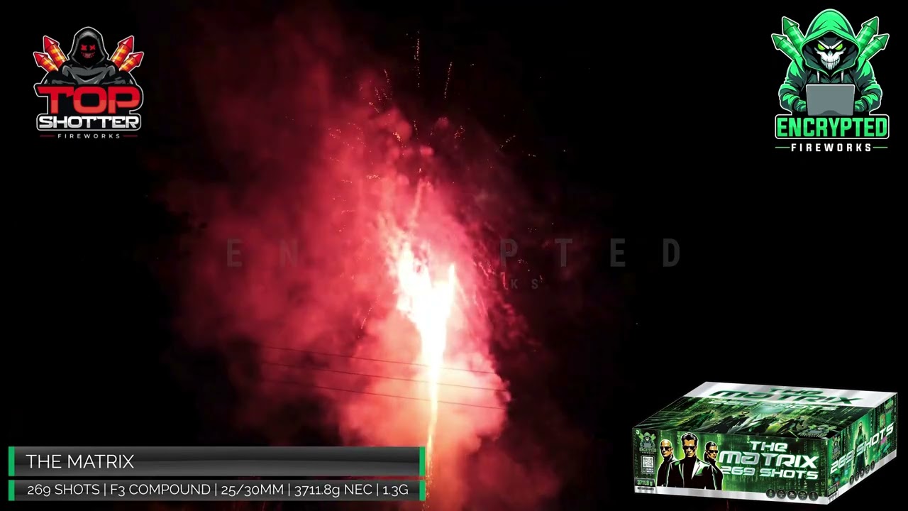 The Matrix 269 Shots 25&30MM F3 Compound | Encrypted Fireworks