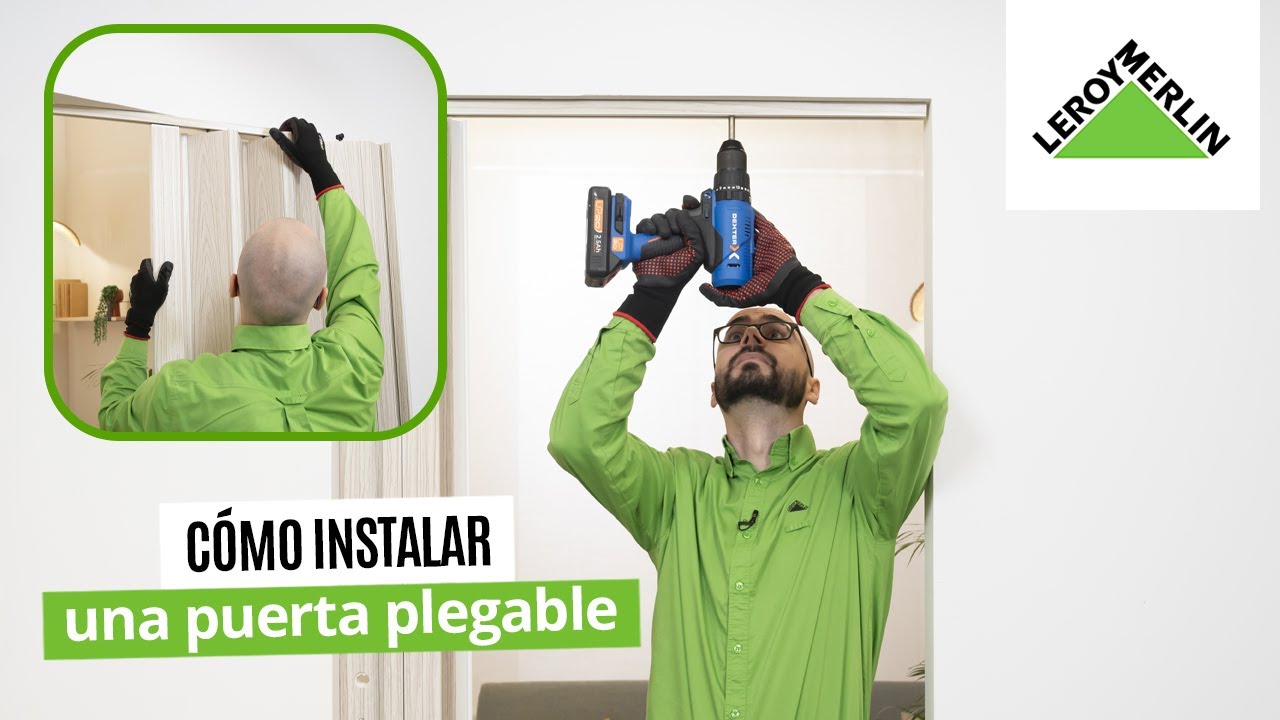 Cómo instalar una puerta plegable | LEROY MERLIN