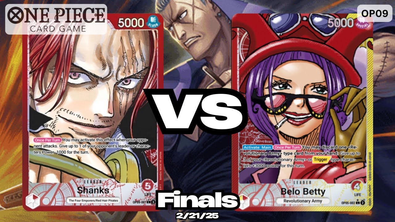 Shanks VS Belo Betty | OP09 Locals Gameplay - Finals