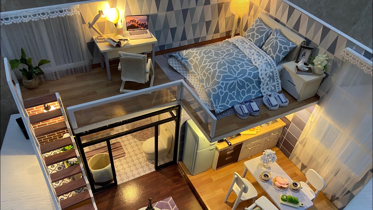 DIY Miniature Dollhouse -Blue times-淡藍時光
