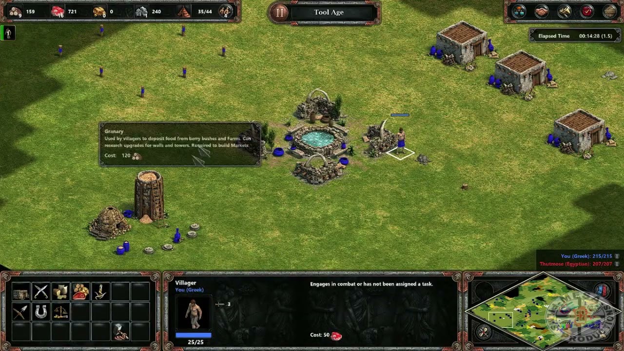 Another win against Easy AI in Age of Empires: Definitive Edition