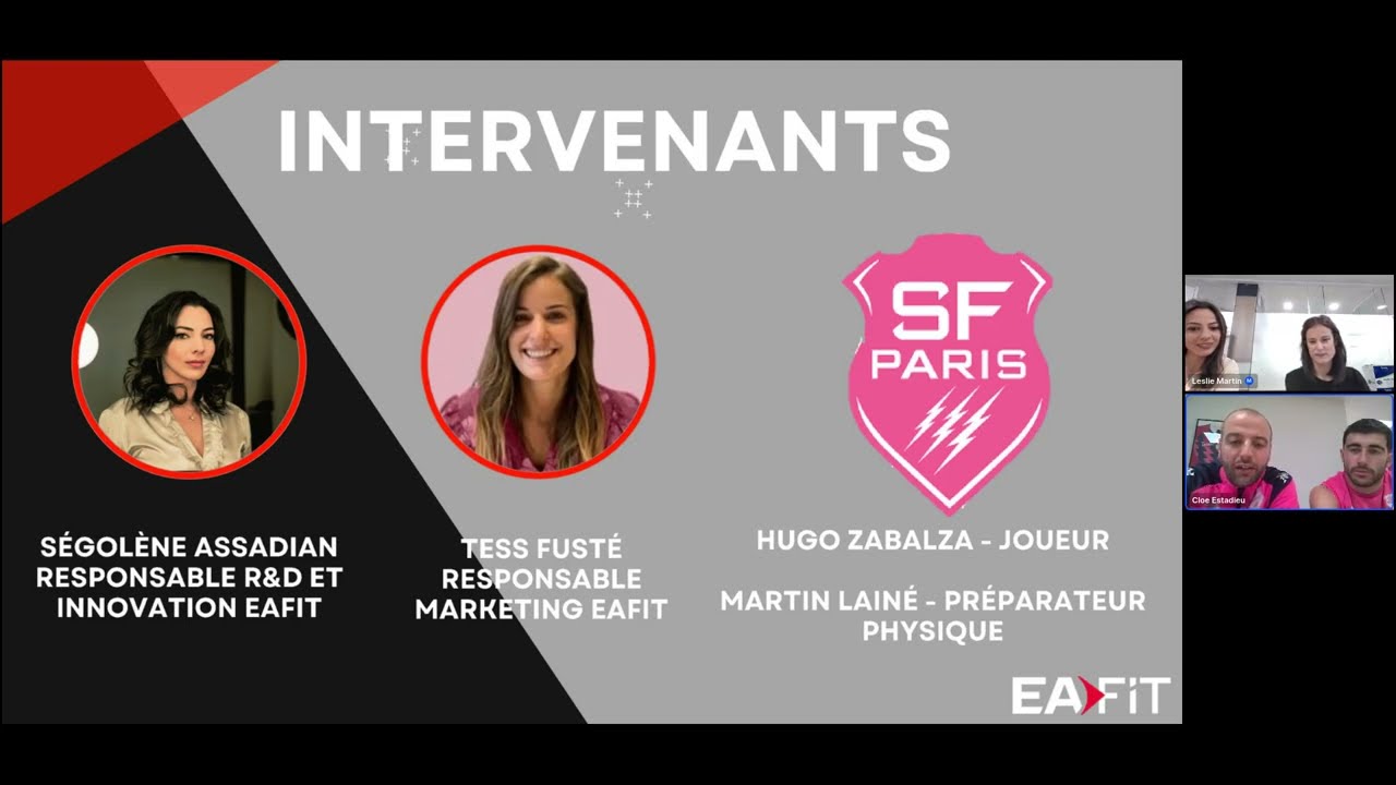 WEBINAR - Tout savoir sur les acides aminés et les protéines avec le Stade Français Paris