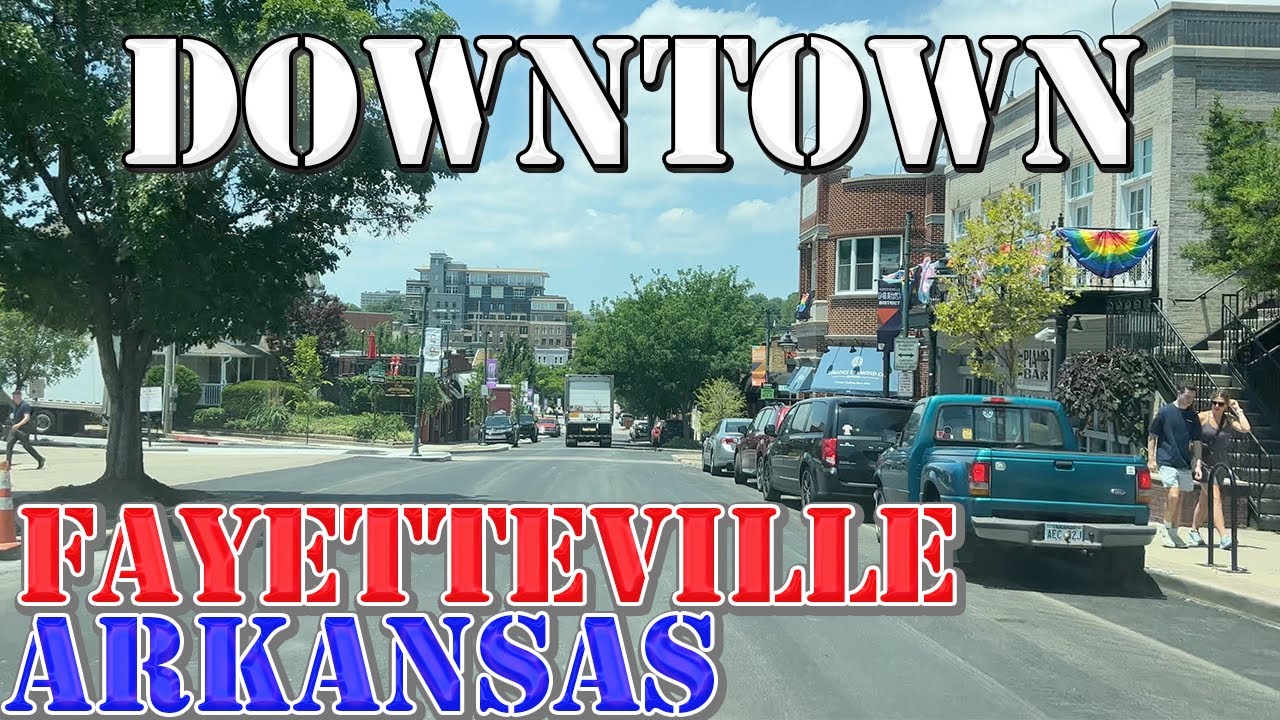 Fayetteville - Arkansas - 4K Downtown Drive