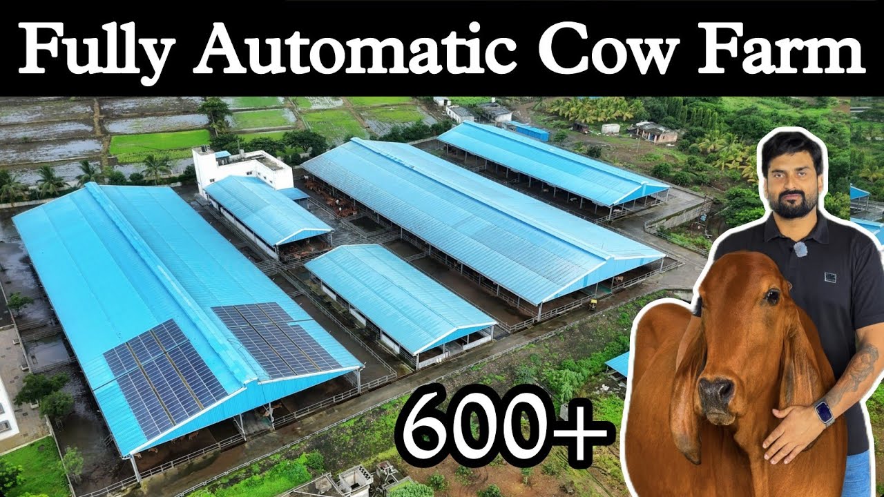 भारत 🇮🇳 का इकलौता मॉडर्न 600 देसी गायों का फॉर्म - Fully Automatic Desi Cow Dairy Farm Business 🐄