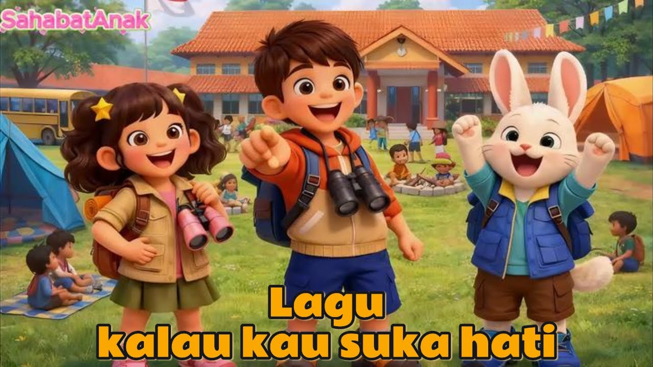 Kalau Kau Suka Hati 😊 | Lagu Anak Belajar Emosi | Senang Sedih Marah Takut