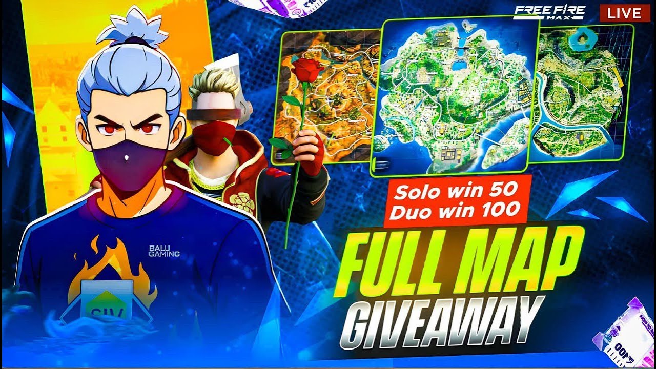 365 DAYS GIVEAWAY SERIES DAY26 FULL MAP  GIVEAWAY BALUGAMING IS LIVE TELUGU