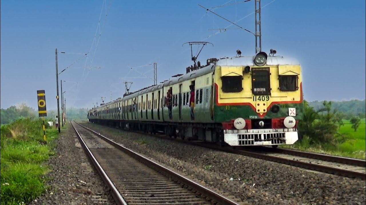 Old Green EMU train & green nature #shorts