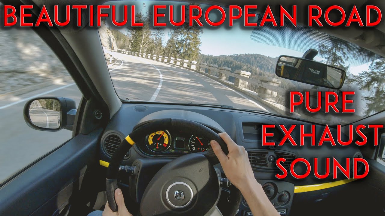 Renault CLIO 3 RS 200 CUP sound | POV Drive | Mountain Road | Akrapovič