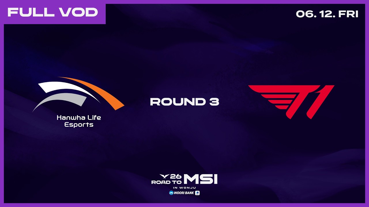 HLE vs T1 | 2026 LCK Road to MSI: Round 3