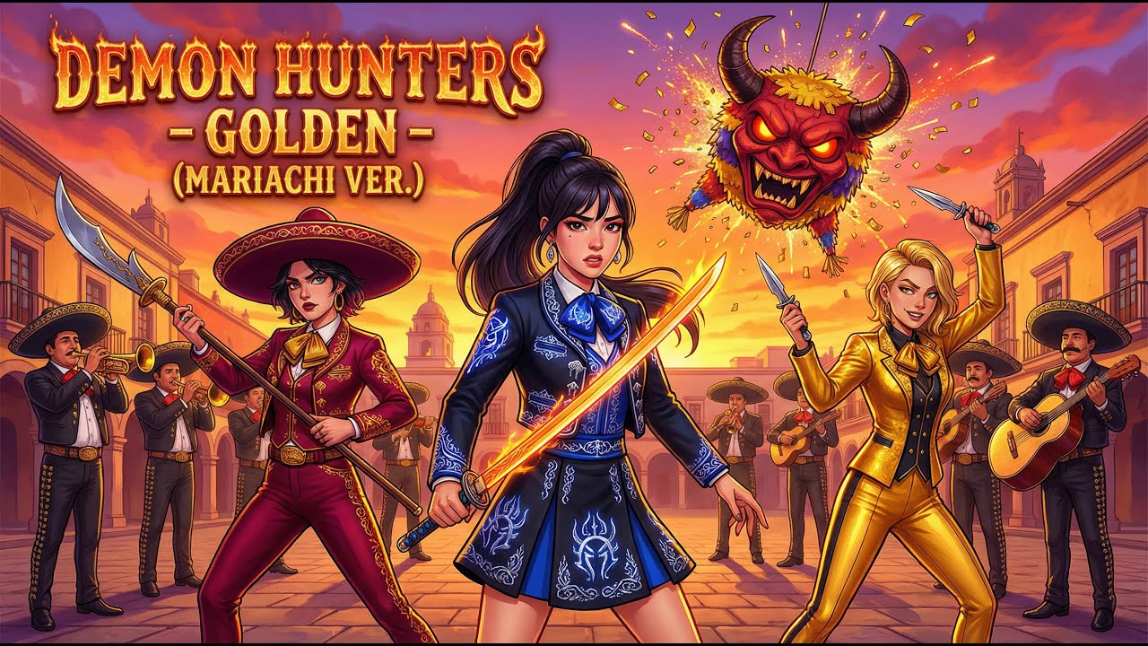 KPOP Demon Hunters 'GOLDEN' - Mariachi Style!
