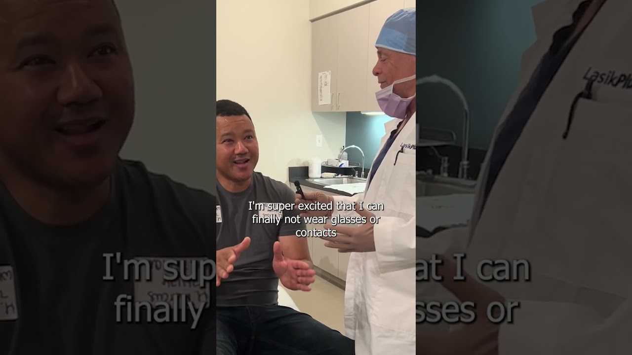 This patient sees the difference immediately.