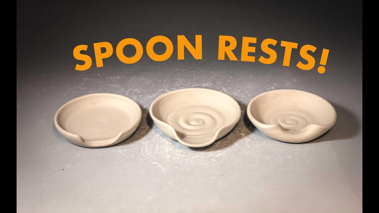 Three Easy Wheel Thrown Spoon Rests!  Day 24 Quarantine Distraction Video
