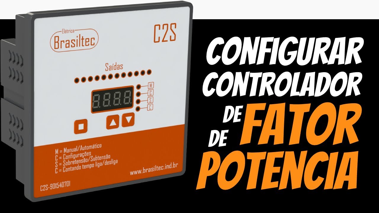 Como configurar o CONTROLADOR DE FATOR DE POTÊNCIA automático para corrigir o fator de potência