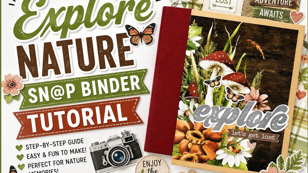 How I Set Up My Hiking Snap Binder Using Simple Stories' Woodlands Collection 