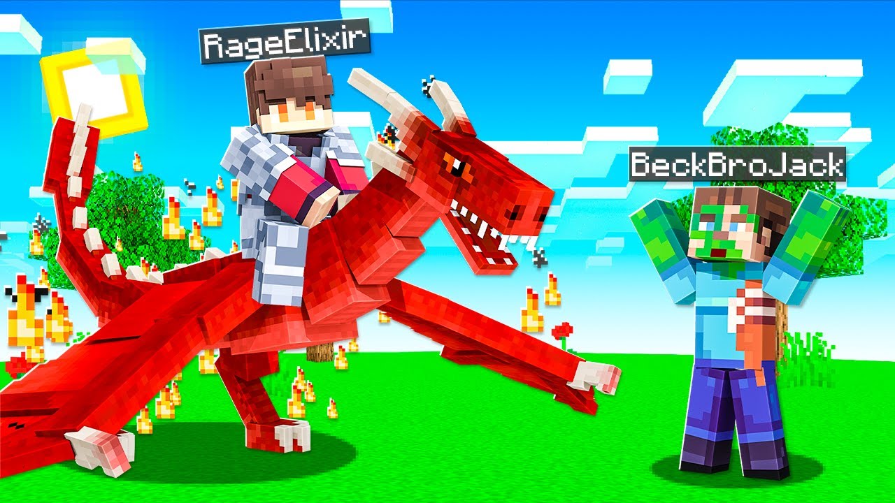 Taming My FIRST Pet DRAGON in Minecraft!