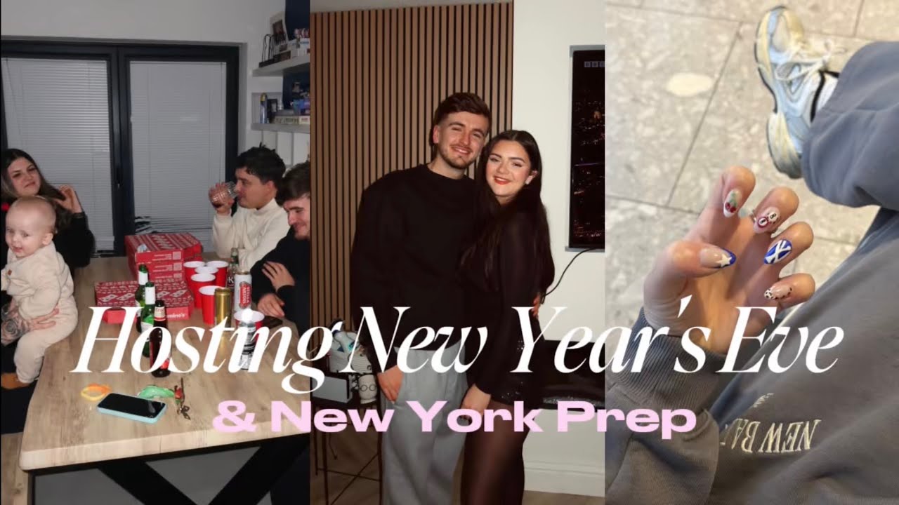 Hosting New Year’s Eve and New York Prep| Nails and Packing✨
