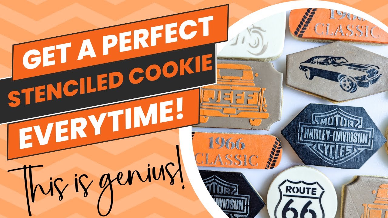 Create Flawless Stenciled Cookies With Rolled Buttercream (and recipe)