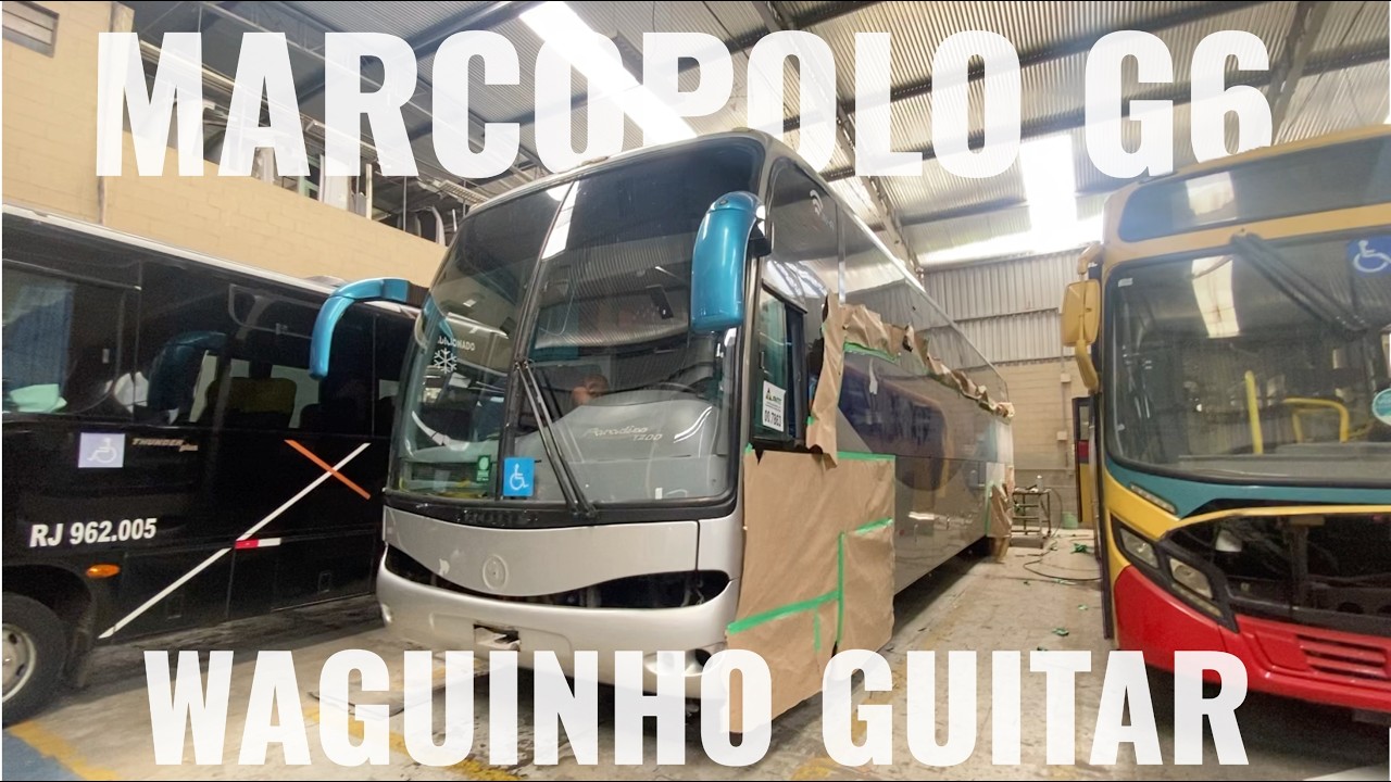 VAMOS PINTAR O MARCOPOLO G6 DO WAGUINHO GUITAR!!😱 - Parte 1