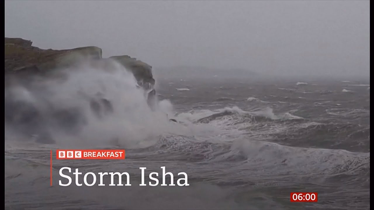 Weather Events - Storm Isha (morning report) (1) (UK) - BBC - 22/Jan/2024
