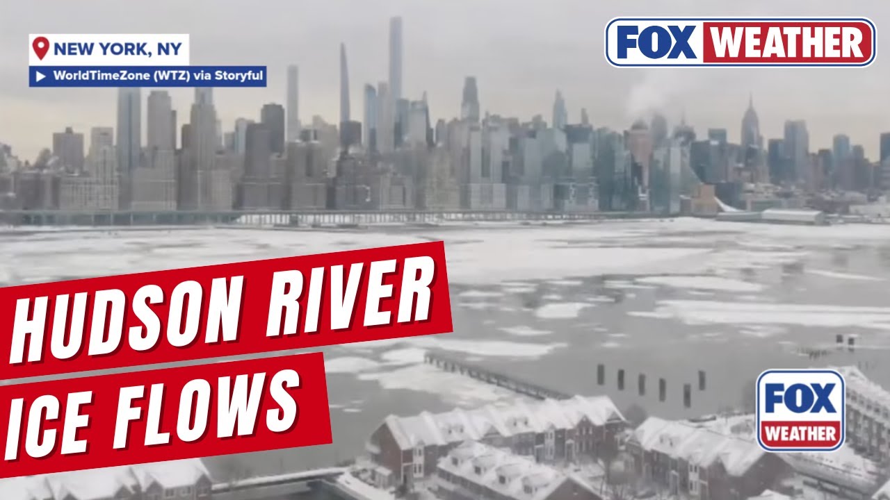 TIMELAPSE: Ice Flows Along Hudson River