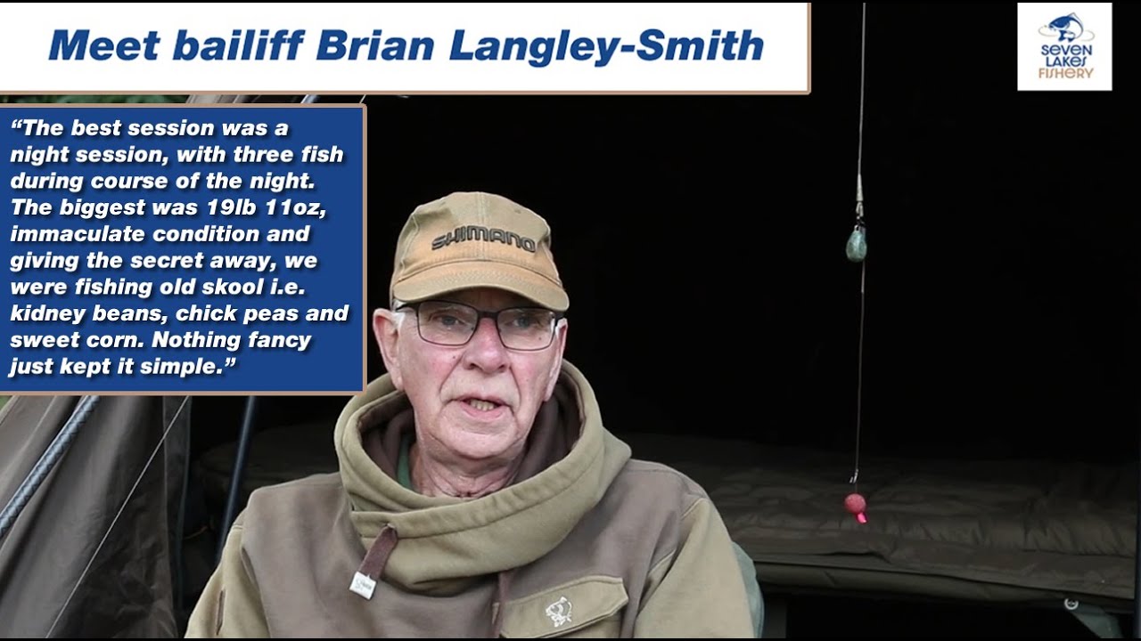 Bailiff introduction - Brian Langley-Smith fishing on lake 6 at Seven Lakes fishery