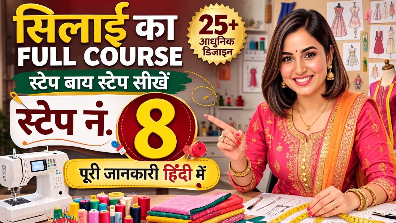Full course of silai | Step no. 8 | Silai sikhe by soni vlogs.