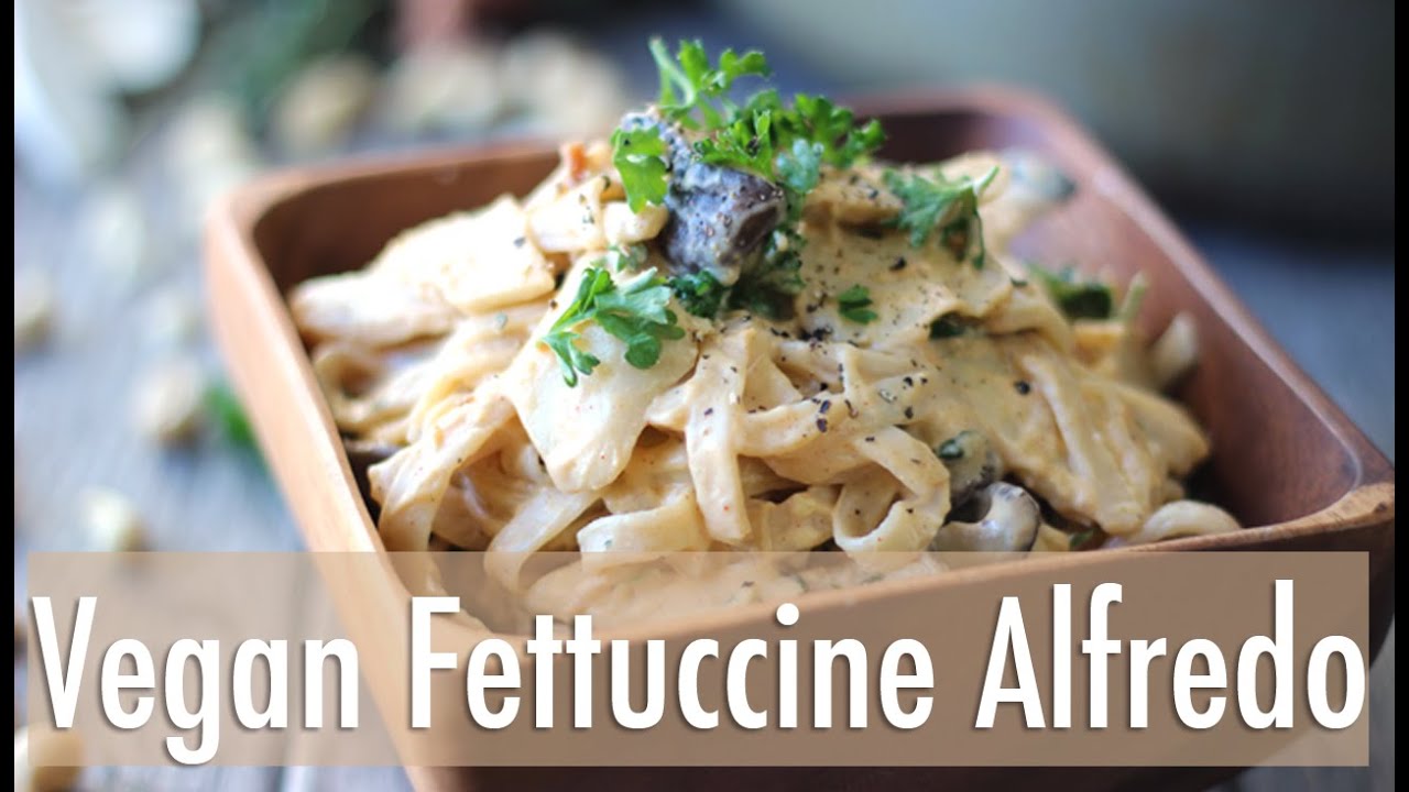 Easy Mushroom Fettuccine Alfredo | Vegan & Gluten Free